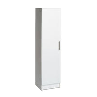 PrepacMC – Armoire à balais Elite, 65 po, blanc-Bois composite stratifié de couleur blanche et de fabrication robuste en MDF