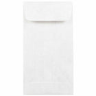 JAM Paper - Enveloppes indéchirables à extrémité ouverte #7 en Tyvek pour pièces de monnaie - 3,5 x 6,5 - Blanc - Paquet de 25-Enveloppes Tyvek durables - Blanc