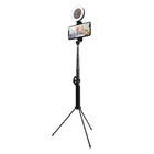 On Air Halo Stick Pro-Ultra-compact et robuste: HaloStick PRO se plie jusqu'à 9 ½ "et est extensible jusqu'à 5,5" avec une poignée caoutchoutée antidérapante. La base du trépied est détachable, pliable et lestée pour une stabilité accrue.