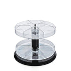 Azar Displays – Présentoir acrylique de comptoir 2 niveaux avec séparateur (226020)-Fabriqué en acrylique