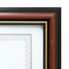 Kiera Grace – Cadre pour document Kylie, 8,5 x 11 po, brun avec bordure dorée, 12/ensemble (PH43830-0MC)-Crochets à l’arrière pour un affichage mural horizontal ou vertical