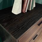 Sauder - La Collection Canton Lane Classeur lateral - Finition Brew Oak-Deux tiroirs sur glissieres à extension complete accueillant des fichiers suspendus de format Lettre ou Legal.