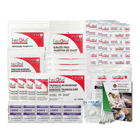 Trousse de premiers soins First Aid Central règlementaire pour l'Ontario - Section 16 - Transport, Ferme et Brousse-Pour les travailleurs de brousse et de ferme, les véhicules utilisés pour transporter les travailleurs et les marchandises en dehors des zones urbaines.