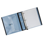 Staples - Reliure Better Binder - 1½ po - bleu-Les anneaux en D se ferment solidement, permettant aux pages de se tourner facilement