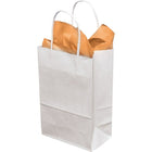 Staples - Sacs d'achat blanc, lindsey - 10 po x 5 po x 13 po - paquet de 250-Dimensions : 10 larg. x 5 prof. x 13 haut. (po)