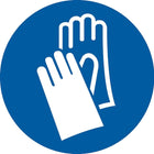 Accuform Signs - Étiquettes Epi Avec Pictogramme De Gants, Vinyle, Rouleau, 2po Lo X 2po La-Format Rouleau