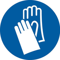 Accuform Signs - Étiquettes Epi Avec Pictogramme De Gants, Vinyle, Rouleau, 2po Lo X 2po La-Format Rouleau