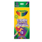 Crayola Crayons de couleur effaçables - paquet de 12-Crayons de couleur effaçables - permettent de modifier et de refaire des dessins ou de corriger des erreurs