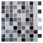 CTG Brands Square Glossy Wall Tile, 10" x 10", Black, 6 Pack-Ensemble : livré dans une boîte de 6 feuillets de carreaux muraux de qualité supérieure, adaptés aux surfaces lisses et propres