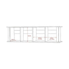 PrepacMC – Étagère de bureau montée au mur, 48 x 11 1/2 (po), espresso-Dimensions : 13 haut. x 48 larg. x 11 1/2 prof. (po)