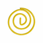 JAM PAPER - Trombones Circulaires Colores, Jaune, 2 Paquets de 50-Trombones de qualite superieure fabriques à partir de fil d'acier recouvert de vinyle de haute qualite.