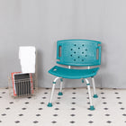 Flash Furniture Chaise De Bain Et Douche Réglable série HERCULES-dossier Extra Large-Teal(DCHY3501LTL)-Désinfecter avec un nettoyant à base d'eau