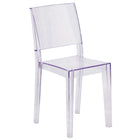 Chaise d’appoint transparente empilable série Phantom (FH-121-APC-GG)-S'empile jusqu'à 8 chaises