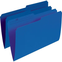 Staples Chemises de classement de couleur, format légal, 8 1/2 po x 14 po, bleu marine, paq./100-Créez des codes couleur pour un accès facile à vos dossiers
