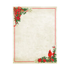 Geographics - Papeterie à Bordure Cardinal, Feuille Rouge, 8,5 x 11po, paquet de 40-8,5 x 11po