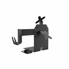 Station de vente à double plaque compatible VESA CTA Digital avec support d'imprimante, scanner et lecteur de carte - Noir-Porte-cartes magnétique réglable en largeur pour s'adapter à des supports de lecteurs de cartes de différentes tailles