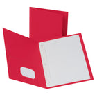 Oxford - Porte-documents à trois attaches et à deux pochettes  - format lettre - rouge-Chaque chemise est dotée de trois attaches à deux pinces et de deux pochettes intérieures et peut contenir 135 feuilles
