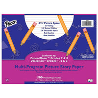 Pacon - Papier ligné multiprogramme pour reportage photographique, lignes 5/8 po, 12 x 9 po, 500 feuilles, 1000/paquet (PAC2424)-Format du papier : 12 x 9 po