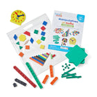 Hand2Mind - Trousse de manipulation à emporter à la maison, de la maternelle à la 2e année-ce kit de mathématiques donne aux enfants un outil pratique pour apprendre et réviser les concepts mathématiques : tri, modèles, relation de bloc de modèle, fraction de bloc de modèle, comptage, addition, soustraction, multiplication, division et autres concepts mathématiques.
