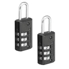Master Lock 20mm Wide Définissez votre propre combinaison de serrure, type A à clé, paquet de 2-Serrure à bagages