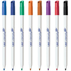 BIC - Intensity Marqueurs à pointe arrondie et trousse d’effaçage à sec - couleurs assorties - Paquet de 12-Pointe conique (2,8 mm)