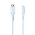Basic Tech - Câble Lightning de 3 pi, Bleu-Tresse pour plus de durabilite