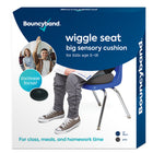 Bouncyband Coussin sensoriel Big Wiggle Seat, Gris Foncé-Permet tranquillement le mouvement, permettant aux élèves d’être productifs tout en travaillant