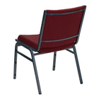 Flash Furniture – Chaise empilable robuste bourgogne à motifs à revêtement Hercules rembourrée de 3 po, 4/pqt-Capacité de poids de 550 lb