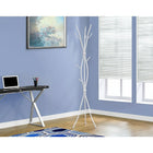 Monarch Specialties - 2063 Patere - Metal Blanc-Dimensions : 19 long. x 19 larg. x 74 haut. (po)