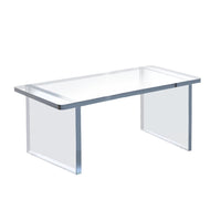 Azar - Riser épais acrylique avec pare-chocs - 22 po l x 10 po P x 9 po H - Clair-Vendu en multiples de: 1