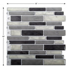 CTG Brands Multi Square Tile, 10" x 10", Grey, 6 Pack-Bricolage facile: il suffit de décoller la pellicule arrière et de coller les carreaux de dosseret auto-adhésifs à l'endroit souhaité sans colle supplémentaire, sans coulis, sans dégats et sans outils spéciaux ni expérience requis