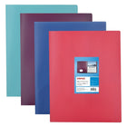 Staples - Organisateur à 10 pochettes, couleurs tendance variées-10 pochettes transparentes à 5 onglets (étiquettes incluses) pour exhiber des documents