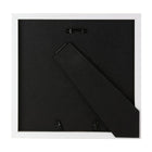 Kiera Grace – Cadre KG Morgan avec passe-partout double – 9 x 9 po, blanc-Endos à support pour installer sur une table