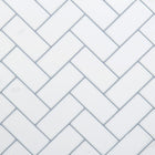 CTG Brands Herringbone Wall Tile, 10" x 10", White, 6 Pack-Ensemble : livré dans une boîte de 6 feuillets de carreaux muraux de qualité supérieure, adaptés aux surfaces lisses et propres
