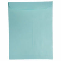  JAM Paper - Enveloppes pour catalogue à extrémité ouverte - 10 x 13 - bleu aqua - paquet de 25-Couleur : bleu aqua.