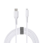 Basic Tech - Câble Lightning Tressé de 6 pi - Blanc-Câble de charge rapide C89