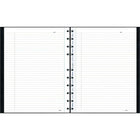 Blueline − Cahier de notes à couverture rigide MiracleBind − 11 po x 91/16 po − noir − 150 pages-Reliure spirale double avec couverture rigide d’aspect lézard.