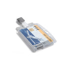 Durable - Porte-badge - 3,35 po x 2,13 po - acrylique - transparent - paquet de 25-Acrylique