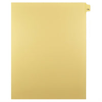 Markmaker - Intercalaires imprimes Legal, Chamois, 1/25th coupe, format lettre, sans trous, 25 tabs/PQT, 5 PQT/Boite, Numero 176-Intercalaires imprimes Legal