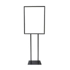 Futech - BH-28F Support de plaque de signalisation au sol, 60 H x 23 L x 10 P po, Noir mat-Dimensions: 60 H x 23 L x 10 P po