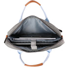 Vangoddy Sac de transport à bandoulière avec poignée pour ordinateur portable 14 po - Gris-Doubles ouvertures à glissière avec sangles de transport rembourrées pour un accès pratique et un port confortable