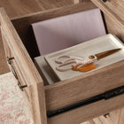Sauder - La Collection Rollingwood Bureau Ministre - Finition Brushed Oak-Conforme à la norme BIFMA x5.5 pour la securite, la durabilite et la performance structurelle.
