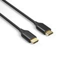 NXT Technologies - Câble audio/vidéo HDMI 4K NX29739 de 8 pi, noir-HDMI à HDMI (mâle à mâle)