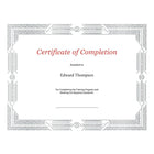 Certificats Elite Jazz, motif métallique argent-1