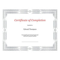 Certificats Elite Jazz, motif métallique argent-1