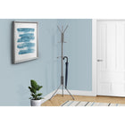 Monarch Specialties - 2163 Patere - Metal Argent-Ce porte-manteau autoportant en metal argente a une base large pour repartir uniformement le poids