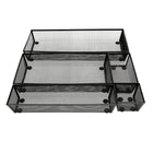 NeatLife – Ensemble de rangement pour tiroir, noir, 5 pièces-Peut accueillir ciseaux, marqueurs, trombones et plus 