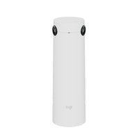 Logitech - Sight Caméra de table - Blanc-Avec une portée de détection de 2,3 m, il est conçu pour les pièces moyennes à grandes, détectant et capturant intelligemment les conversations et les non-verbaux clairement