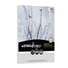 Astrodesigns - Papier couverture 65lb - 8,5 po l x 11 po H - Blanc Argente Metallique - Paquet de 50-50 feuilles de papier cartonné blanc argenté métallisé