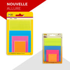 Post-it - Assortiment de feuillets super collants, collection Coup de pouce, tailles assorties, 45 feuillets/bloc, paquet de 4-Utilisez-les pour écrire des rappels sur les portes, les fenêtres ou les murs